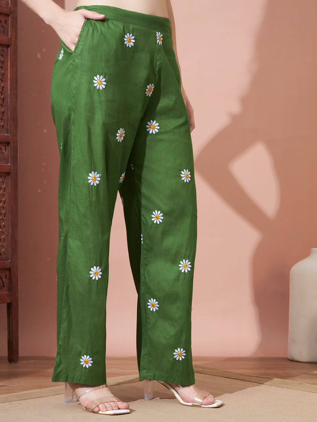 Daisy Printed Night Suit Set for Women