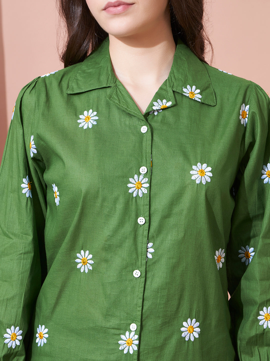 Daisy Printed Night Suit Set for Women