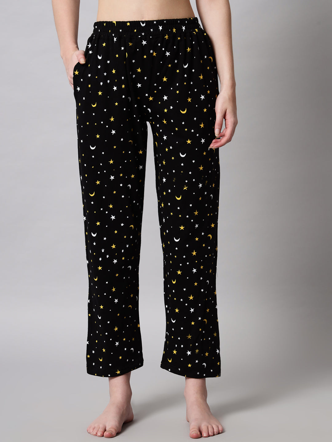 🌸 Printed Cotton Night Suit Set – Comfortable Button-Down Top & Pajama Sleepwear for Women