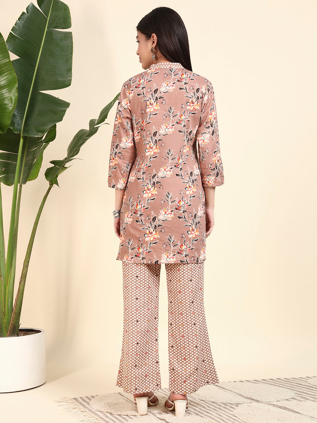 🌸 Floral Printed Kurta & Pant Co-Ord Set for Women