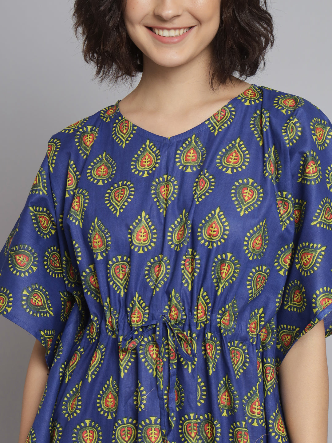 🌸 Women Printed FREE SIZE KAFTAN – Comfortable Lounge & Night Wear