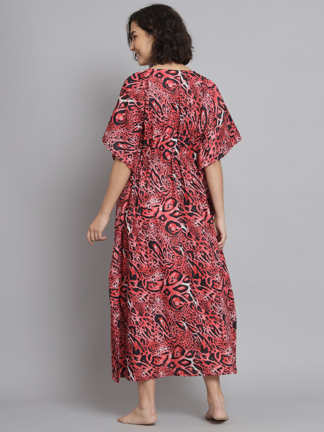 🌸 Women Printed FREE SIZE KAFTAN – Comfortable Lounge & Night Wear