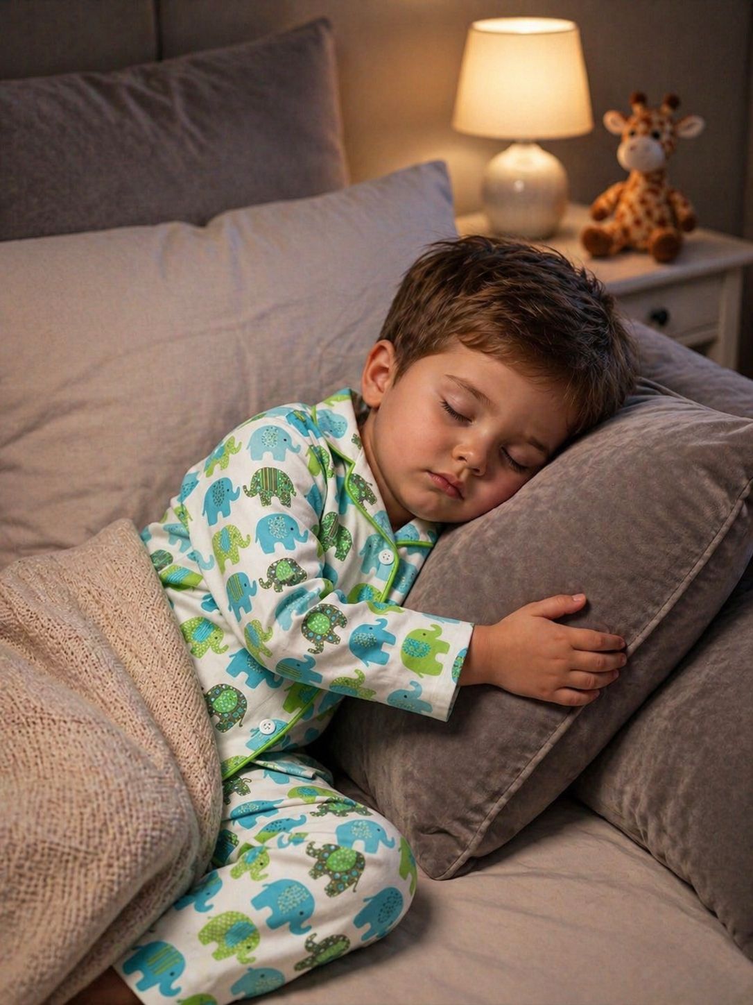 🐘🐘💖Kids Printed Night Suit Set BOY Cotton Nightwear Soft & Comfortable Sleepwear