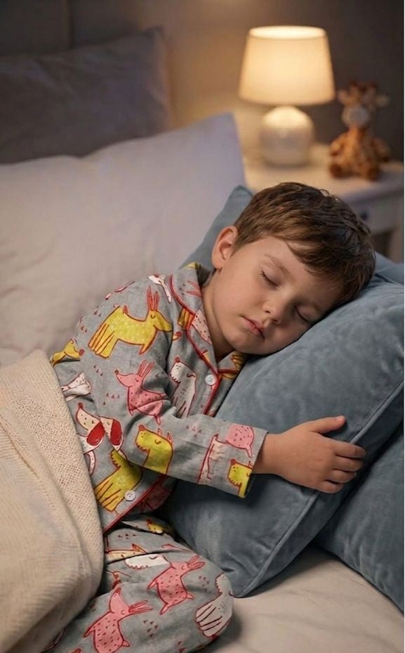 🦒💖🦒Kids Printed Night Suit Set Boys Cotton Nightwear Soft & Comfortable Sleepwear