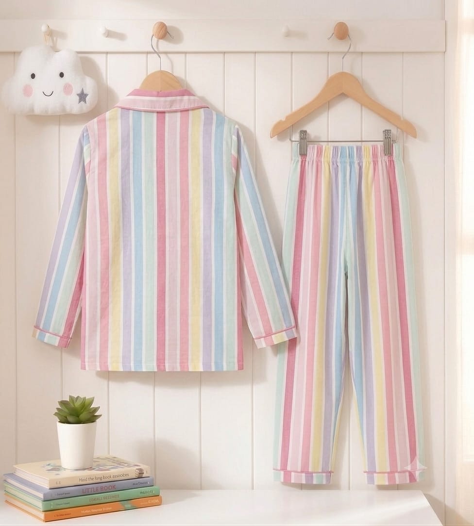 🐼💕🐼Kids Printed Night Suit Set Boys Cotton Nightwear Soft & Comfortable Sleepwear