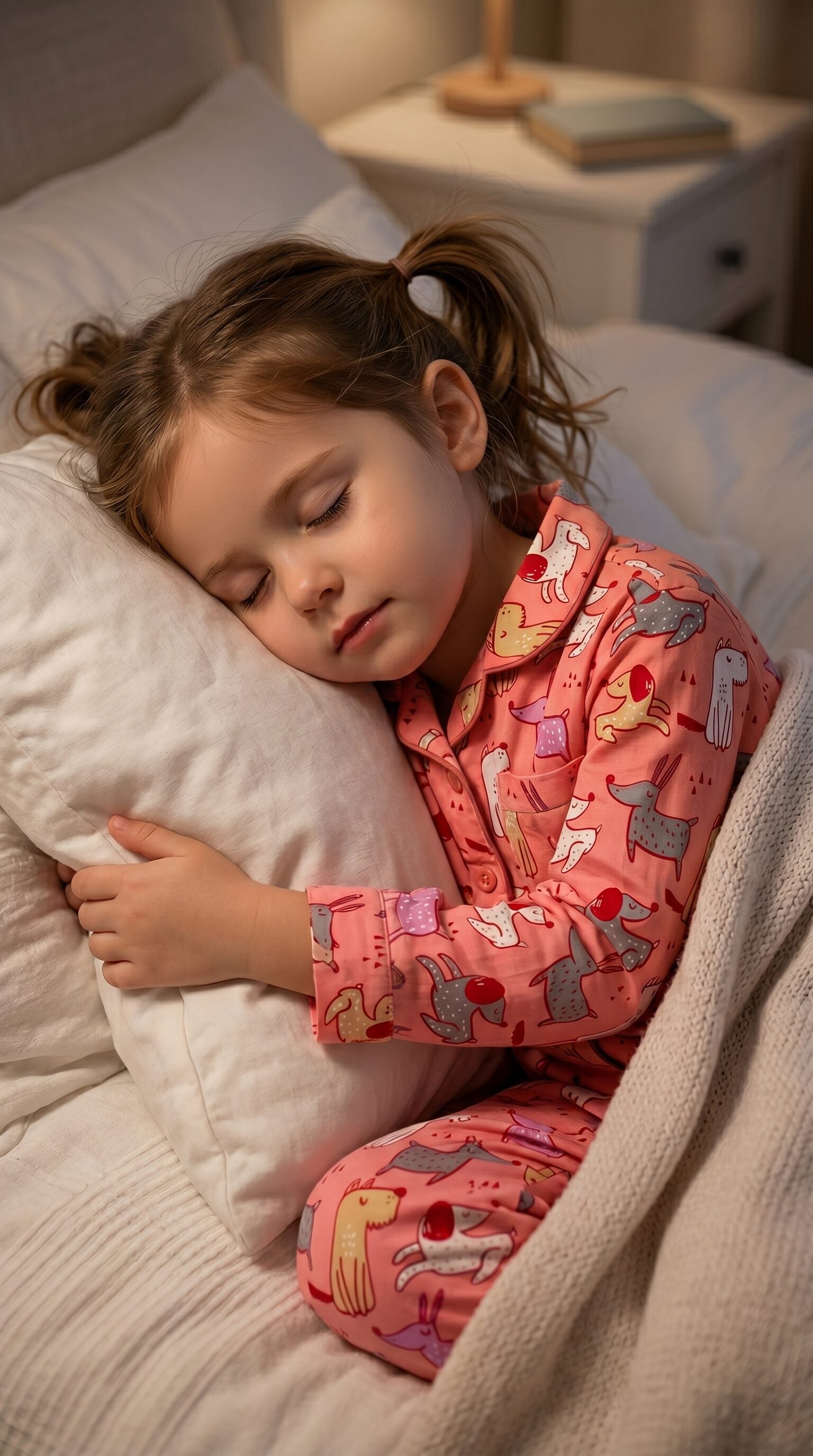 💕🦒Kids Printed Night Suit Set | Animal Print Cotton Nightwear | Soft & Comfortable Sleepwear Girls