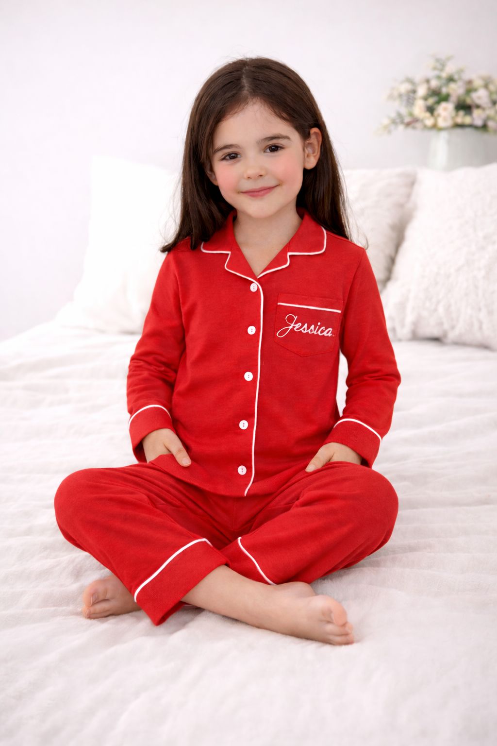 Mom & Kid Customised Matching Night Suit Combo
