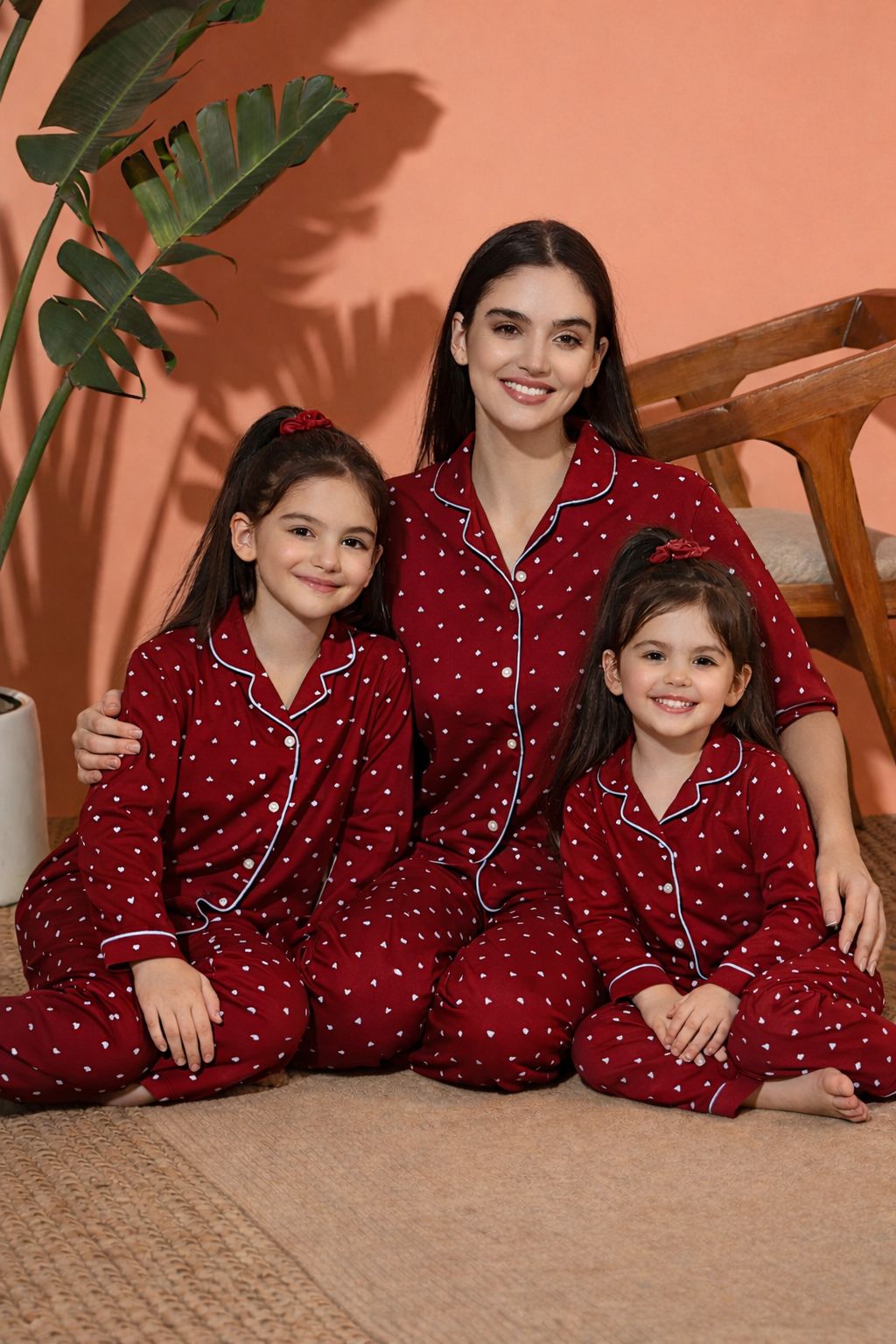 Mom & Kid Customised Matching Night Suit Combo